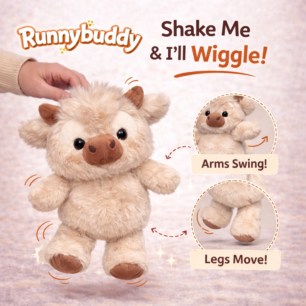 The Running White Bear Plushie