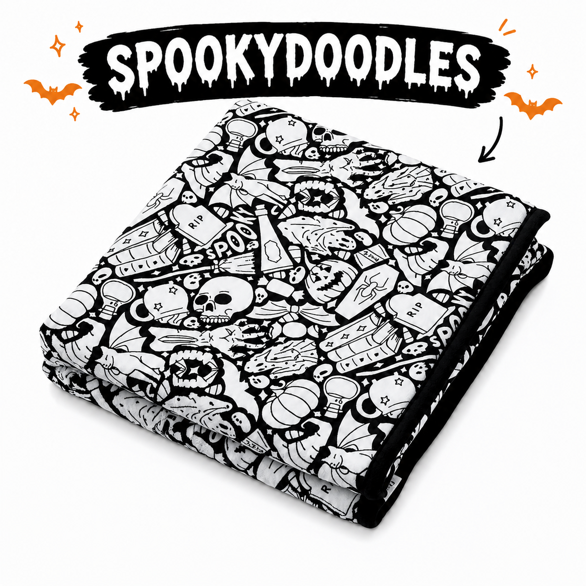 Spooky Coloring Blanket